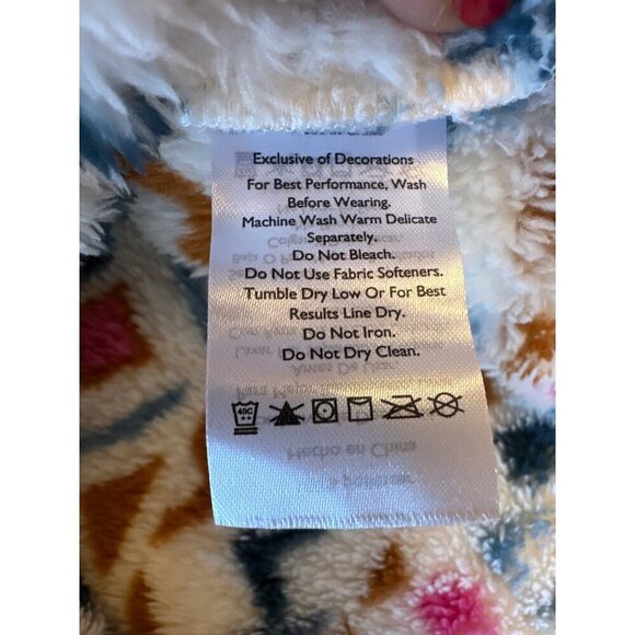 Eddie Bauer Womens Faux Fur Pullover Sweater XXL Multicolor - Picture 4 of 6